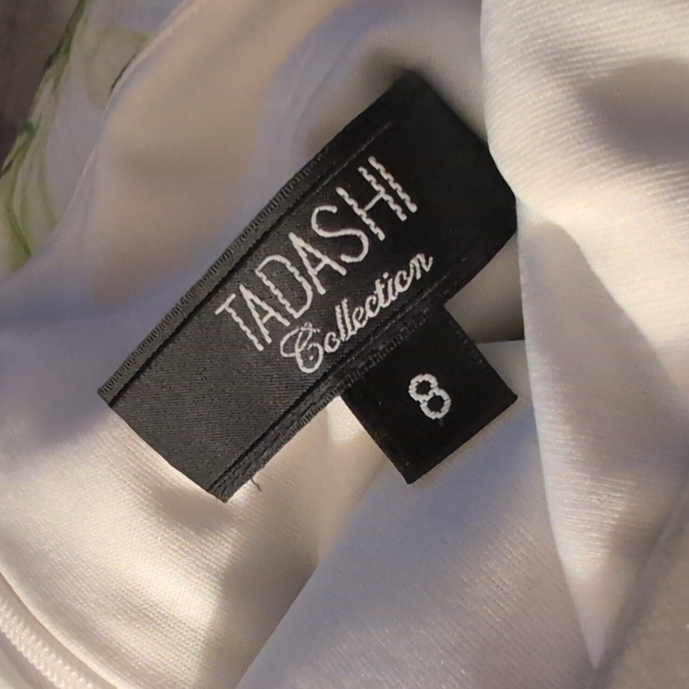 Tadashi Collection Women's Silk Floral Party Dress - Picture 3 of 4